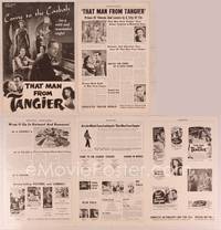 9f483 THAT MAN FROM TANGIER pressbook '53 Nils Asther, Nancy Coleman, wild & wonderful night!