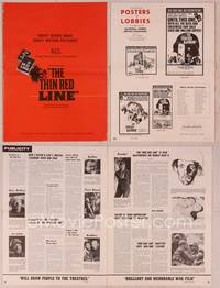 9f487 THIN RED LINE pressbook '64 Kier Dullea, from the novel by James Jones!