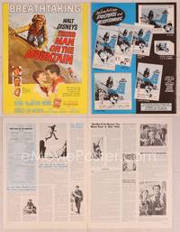 9f488 THIRD MAN ON THE MOUNTAIN pressbook '59 artwork of James MacArthur climbing mountain!