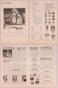 9f506 TOM SAWYER pressbook '73 Johnny Whitaker & young Jodie Foster in Mark Twain's classic story!