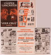 9f520 VERA CRUZ pressbook '55 best close up artwork of cowboys Gary Cooper & Burt Lancaster!