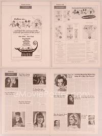 9f532 WHAT'S NEW PUSSYCAT pressbook '65 Frazetta art of Woody Allen, Peter O'Toole & sexy babes!
