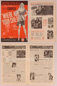 9f535 WHERE ARE YOUR CHILDREN pressbook '44 great full-length art of sexy Gale Storm!