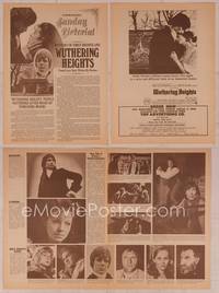 9f553 WUTHERING HEIGHTS pressbook herald '71 Emily Bronte, Timothy Dalton!