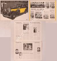 9f555 YELLOW ROLLS-ROYCE pressbook '65 Ingrid Bergman, Alain Delon, great image of car!