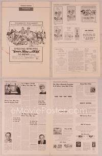 9f565 YOURS, MINE & OURS pressbook '68 art of Henry Fonda, Lucy Ball & 18 kids by Frank Frazetta!