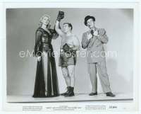 9g001 ABBOTT & COSTELLO MEET THE INVISIBLE MAN 8x10 still '51 Adele Jergens with boxer Lou!