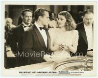 9g018 ANGELS WITH DIRTY FACES 8x10.25 still '38 James Cagney & Ann Sheridan gambling at roulette!