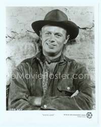 9g028 BACKLASH TV 8x10 still R60s close up of cowboy Richard Widmark with arms crossed!