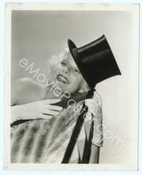 9g216 JEAN HARLOW deluxe 8x10 still '33 sexy portrait in top hat by Clarence Sinclair Bull!