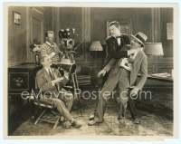 9g072 CHARLEY CHASE/LEO MCCAREY 8x10 still '20s the great comedy star mock choking the director!