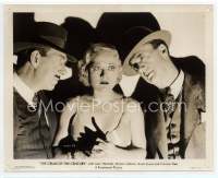 9g089 CRIME OF THE CENTURY 8x10 still '33 great moody c/u of Wynne Gibson between two bad guys!