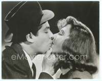 9g095 DEVIL & MISS JONES 7.5x9.25 still '41 close up of Robert Cummings kissing Jean Arthur!