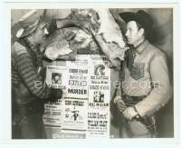 9g101 DEVIL'S TRAIL deluxe 8x10 still '42 Wild Bill Elliott standing by many Wanted posters!