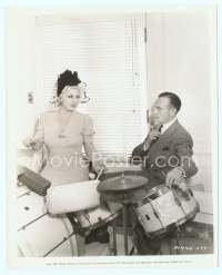 9g126 EVERY DAY'S A HOLIDAY candid 8x10 still '37 Mae West playing drums on the set!