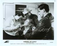 9g131 FAREWELL MY LOVELY 8x10 still '75 Robert Mitchum threatened by thug Sylvester Stallone!