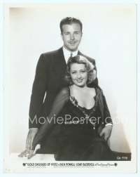 9g158 GOLD DIGGERS OF 1937 8x10 still '36 Berkeley, great c/u of Dick Powell & sexy Joan Blondell!