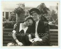 9g161 GOLDIE 8x10.25 still '31 close up of super young Jean Harlow leaning on Warren Hymer!