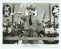 9g172 GREAT DICTATOR 8x10 still '40 Charlie Chaplin as Hitler-like dictator Hynkel!