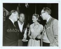 9g181 HIGH SOCIETY candid 8x10 still '56 Grace Kelly with the screenwriter, director & musician!