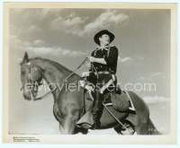 9g185 HORSE SOLDIERS 8x10 still '59 close up of U.S. Cavalryman John Wayne on horseback, John Ford
