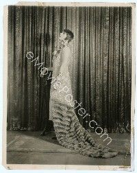 9g186 HOTEL IMPERIAL 8x10 still '27 Pola Negri wearing wild dress & orchid cut bob haircut!
