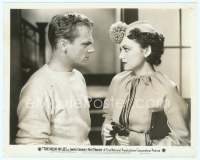 9g204 IRISH IN US 8x10 still '35 puzzled James Cagney glares at pretty Olivia De Havilland!