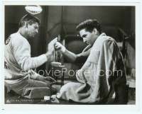 9g226 KID GALAHAD 8x10 still '62 close up of boxer Elvis Presley with manager Charles Bronson!