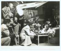 9g244 LADY IS WILLING candid 7.75x9.75 still '42 Dietrich & MacMurray on set with crew & lights!