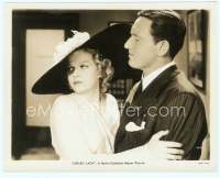 9g255 LIBELED LADY 8x10 still '36 best close up of pretty Jean Harlow holding onto Spencer Tracy!