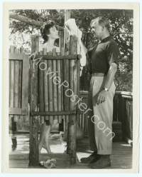 9g306 MOGAMBO 8x10 still '53 Clark Gable offers naked showering Ava Gardner a towel!