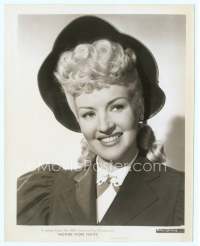 9g311 MOTHER WORE TIGHTS 8x10.25 still '47 head & shoulders portrait of Betty Grable in cool hat!