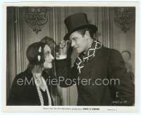9g331 ONCE A SINNER 8x10 still '31 super young Joel McCrea with top hat talks to Dorothy Mackaill!