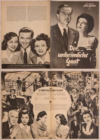 9h181 UNINVITED German program '50 Ray Milland, Ruth Hussey, Gail Russell, different images!