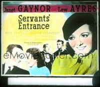 9h105 SERVANTS' ENTRANCE glass slide '34 Janet Gaynor, Lew Ayres, written by Samson Raphaelson