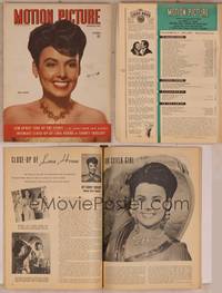 9h045 MOTION PICTURE magazine October 1944, Lena Horne in an intimate close up!