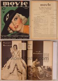 9h003 MOVIE MIRROR magazine March 1934, wonderful art of sexy Mae West by M.P. McNary!
