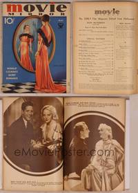 9h005 MOVIE MIRROR magazine May 1934, wonderful full-length art of Irene Dunne by Mila Baine!