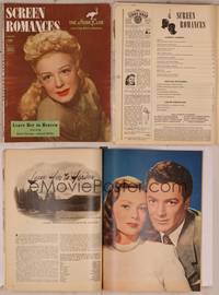 9h048 SCREEN ROMANCES magazine January 1946, portrait of Betty Hutton starring in The Stork Club!