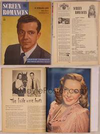 9h054 SCREEN ROMANCES magazine July 1946, portrait of Dana Andrews starring in Canyon Passage!