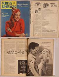 9h050 SCREEN ROMANCES magazine March 1946, sexy Paulette Goddard in Diary of a Chambermaid!