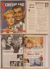 9h066 SCREENLAND magazine July 1948, Lana Turner & Clark Gable starring in Homecoming!