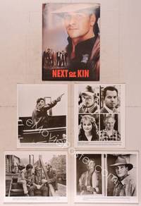 9h202 NEXT OF KIN presskit '89 close-up of sheriff Patrick Swayne, Adam Baldwin, Bill Paxton
