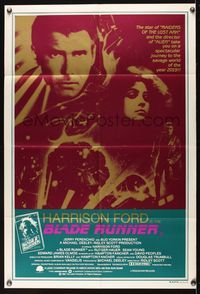 9j506 BLADE RUNNER Aust 1sh '82 Ridley Scott sci-fi classic, Harrison Ford, different art!