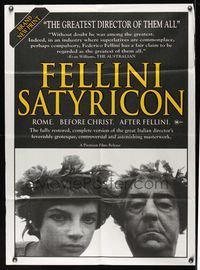 9j524 FELLINI SATYRICON Aust 1sh R80s Federico's Italian cult classic!