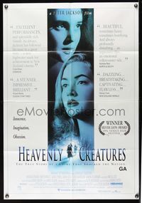 9j531 HEAVENLY CREATURES New Zealand 1sh '94 Jackson directed, Melanie Lynskey, Kate Winslet!