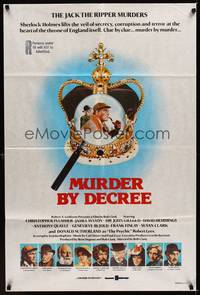 9j552 MURDER BY DECREE Aust 1sh '79 Christopher Plummer as Sherlock Holmes, Mason as Dr. Watson!