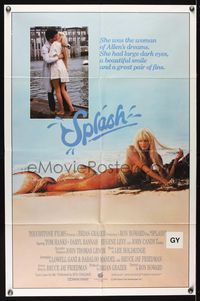 9j573 SPLASH Aust 1sh '84 Tom Hanks loves mermaid Daryl Hannah in New York City!