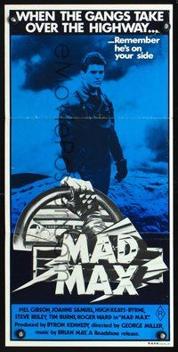 9j807 MAD MAX Aust daybill R81 Mel Gibson, George Miller classic!