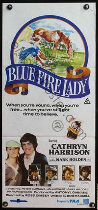 9j632 BLUE FIRE LADY Aust daybill '77 when you're young, you've got time to believe!